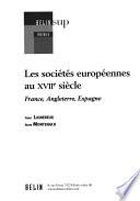 Les sociétés européennes au XVIIe siècle