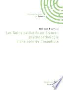 Les soins palliatifs en France