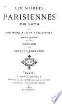 Les soirées parisiennes de [1874-] 1884
