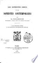 Les sophistes grecs et les sophistes contemporains