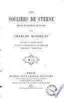 Les souliers de Sterne récits et tableaux de voyage par Charles Monselet