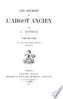 Les sources de l'argot ancien