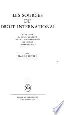 Les sources du droit international