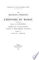 Les sources inédites de l'histoire du Maroc ...