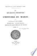 Les Sources inédites de l'histoire du Maroc