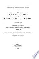 Les sources inédites de l'histoire du Maroc