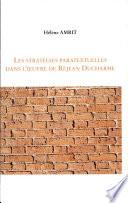 Les stratégies paratextuelles dans l'œuvre de Réjean Ducharme