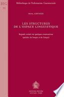 Les structures de l'espace linguistique