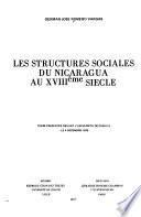 Les Structures sociales du Nicaragua au XVIIIe siècle
