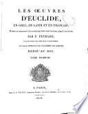 Les œuvres d'Euclide: Les éléments, livres XI-XIII. Les données d'Euclide. Deux livres des Cinq corps d'Hypsicle. (Hypsyclis De quinque corporibus, liber primus et secundus) 1818