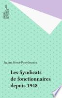Les Syndicats de fonctionnaires depuis 1948