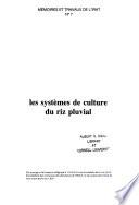 Les Systèmes de culture du riz pluvial