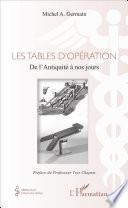 Les tables d'opération