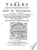 Les Tables des Directions et Profections