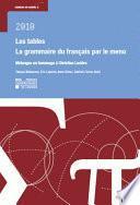 Les tables - La grammaire du français par le menu