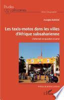 Les taxis-motos dans les villes d'Afrique subsaharienne