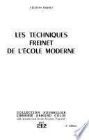 Les techniques Freinet de l'école moderne