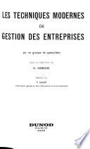 Les techniques modernes de gestion des entreprises
