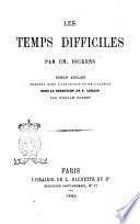 Les temps difficiles roman anglais par Ch. Dickens