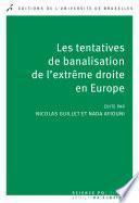 Les tentatives de banalisation de l'extrême droite en Europe