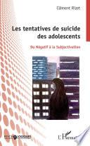 Les tentatives de suicide des adolescents