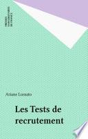 Les Tests de recrutement