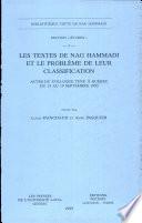 Les textes de Nag Hammadi et le problème de leur classification
