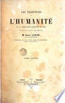 Les traditions de l'humanité, 2