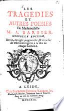 Les tragedies et autres poésies