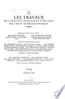 Les Travaux de l'Institut d'Hygiène Publique de l'État tchécoslovaque...