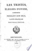 Les tristes: élégies
