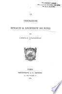 Les troubadours Renaud & Geoffroy de Pons