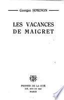 Les vacances de Maigret