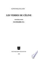 Les verbes de Céline: Glossaire: E-L