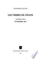 Les verbes de Céline: Glossaire: M-P