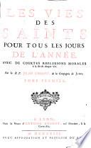 Les Vies des Saints