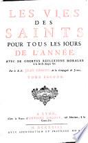 Les Vies des Saints