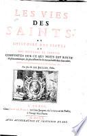 Les vies des saints