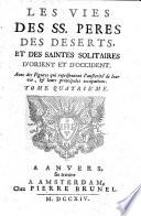 LES VIES DES SS. PERES DES DESERTS D'OCCIDENT