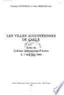 Les villes augustéennes de Gaule