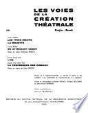 Les Voies de la création théâtrale: Krejca-Brook