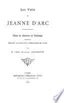 Les voix de Jeanne d'Arc