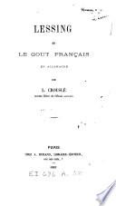 Lessing et le gout français en Allemagne