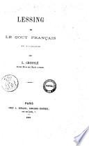 Lessing et le gout français en Allemagne par L. Crouslé