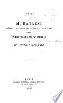 Lettre à M. Ratazzi ... sur les entreprises de Garibaldi