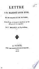 Lettre à Sa Majesté Louis XVIII ... sur les frais de la guerre actuelle et sur les moyens de les acquitter