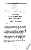 Lettre adressée à S. E. le Ministre de S. M. B. Lord John Russell par le très noble Antoine Dandolo, membre de Parlement Ionien, Corfon le 13 Novembre 1860