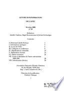 Lettre d'information de l'AFEC