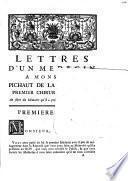 Lettre d'un médecin a monsieur Pichaut de la Martiniere ...
