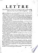Lettre de MM. les illustrissimes et reverendissimes Jean Baptiste de Verthamont evêque de Pamiers. Jean Soanen, evêque de Senez ... au Roy. Par laquelle ils suppliement sa majesté de se faire rendre compte de leur réponse à l'instruction pastorale ... au sujet de la Bulle Unigenitus